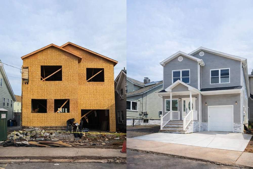 Home construction before and after — Paramount Construction Group