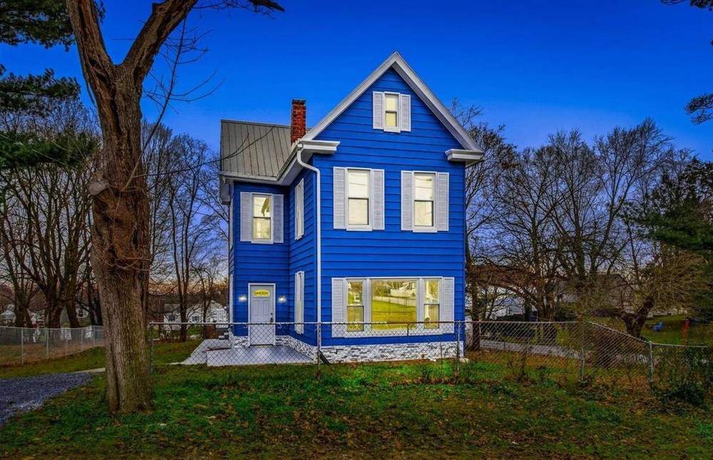 217 N 28th St — twilight exterior after full renovation