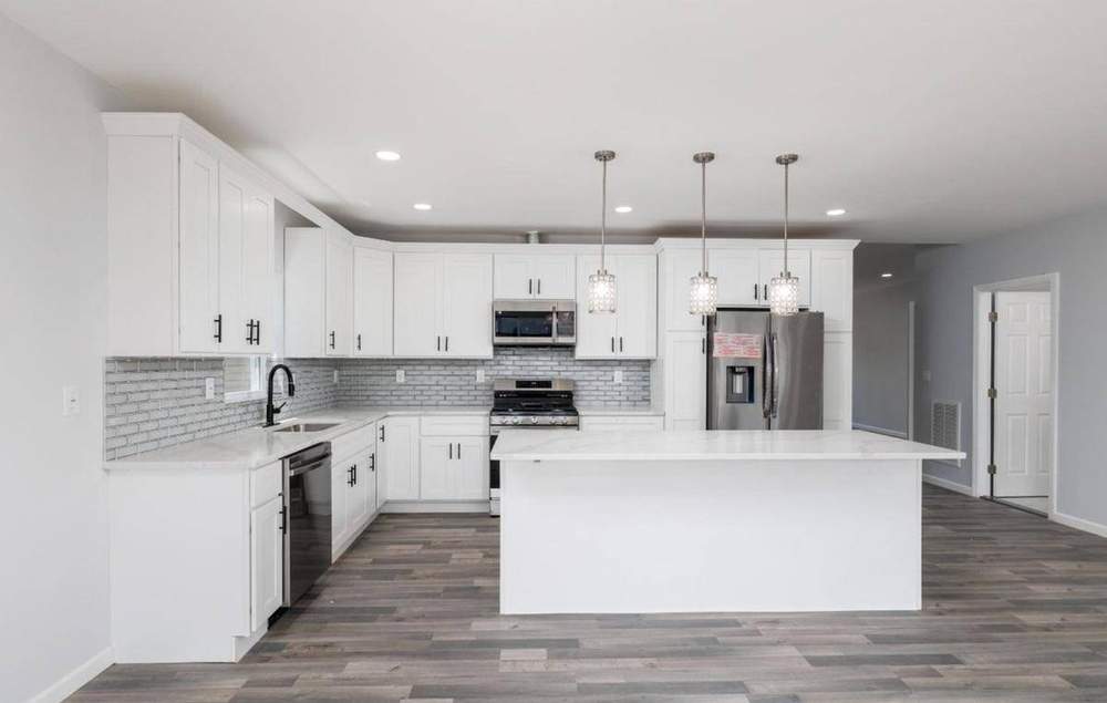 Kitchen wide view