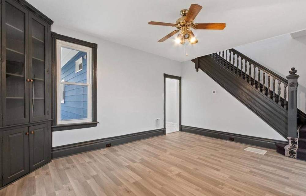 Living room and staircase