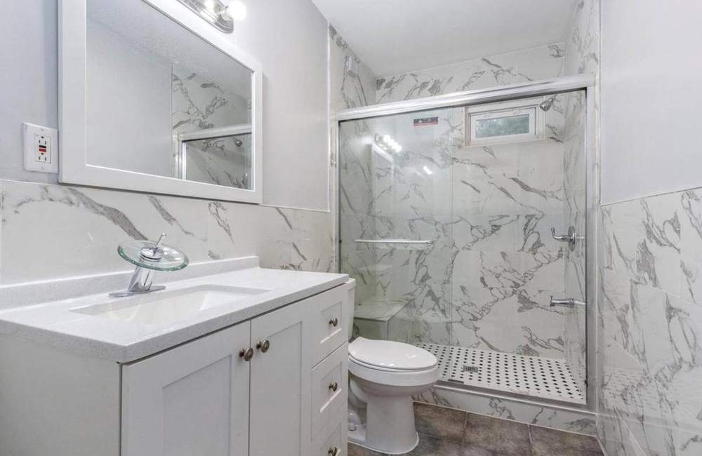 Marble bathroom